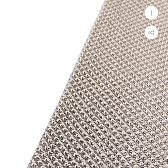 VINTAGE Whiting & Davis Shiny Silver metal mesh tie scarf. - Picture 9 of 9